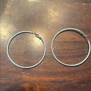 Elegant Silver Hoop Earrings